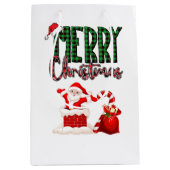 Merry Christmas by Santa - Gift Bag Medium Cadeauzakje (Voorkant)