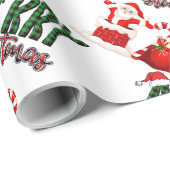 Merry Christmas by Santa- Matte Wrapping Paper Cadeaupapier (Rol Hoek)