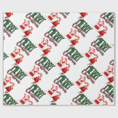 Merry Christmas by Santa- Matte Wrapping Paper Cadeaupapier (Vlak)