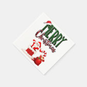Merry Christmas by Santa - Paper Napkin Servet (Hoek)