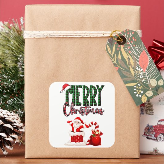 Merry Christmas by Santa - Stickers (Feestdagen)