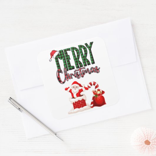 Merry Christmas by Santa - Stickers (Envelop)