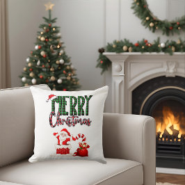 Merry Christmas by Santa - Throw Pillow Kussen