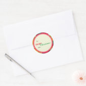 Merry Christmas Cadeau Label Sticker (Envelop)