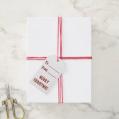 MERRY CHRISTMAS CADEAULABEL (Met Touw)
