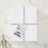 MERRY CHRISTMAS CADEAULABEL (Met Touw)