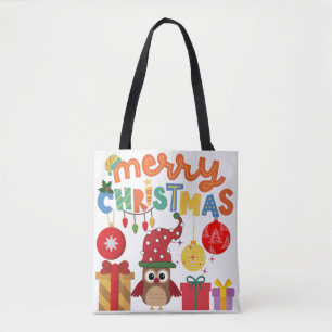 MERRY CHRISTMAS CADEAUS LIGHTS SANTA NIEUW JAAR 20 TOTE BAG