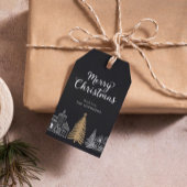 Merry Christmas Calligraphy Scrip Holiday Cadeaulabel