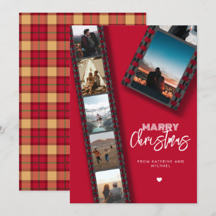 Merry Christmas Camera Roll 6 Fotocollage Feestdagenkaart