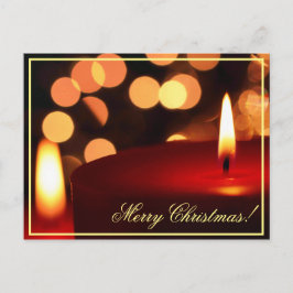 Merry Christmas Candle Lights Briefkaart