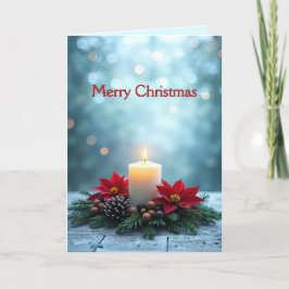 Merry Christmas Candle Note Kaart