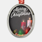 Merry Christmas Candle Ornament (Links)