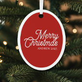 Merry Christmas Candy Cane 6-7 Meme Funny Metalen Ornament