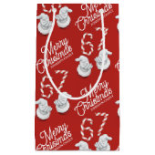 Merry Christmas Candy Cane 6-7 Meme Pattern Klein Cadeauzakje (Voorkant)