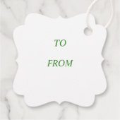 Merry Christmas Candy Cane Holly Feestdagen Gift L Bedankjes Labels (Achterkant)