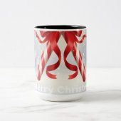 Merry Christmas Candy Cane -  Tweekleurige Koffiemok (Center)