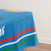 Merry Christmas Candy Canes Ornaments Trees Tafelkleed (Voorbeeld)