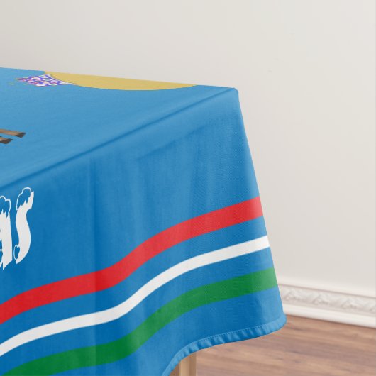 Merry Christmas Candy Canes Ornaments Trees Tafelkleed (Voorbeeld)