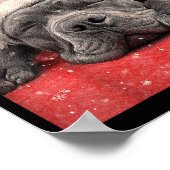 Merry Christmas Cane Corso  Poster (Hoek)