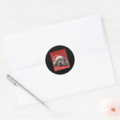 Merry Christmas Cane Corso Ronde Sticker (Envelop)