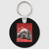 Merry Christmas Cane Corso  Sleutelhanger (Voorkant)