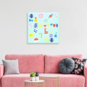 MERRY CHRISTMAS CANVAS AFDRUK (Insitu (Woonkamer))