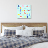 MERRY CHRISTMAS CANVAS AFDRUK (Insitu (Slaapkamer))