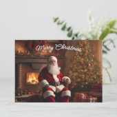 Merry Christmas Card – Elegant & Festive Feestdagenkaart (Staand voorkant)