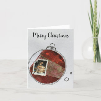 Merry Christmas Card - hand drawn ornament 2020-2 Bedankkaart