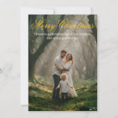 "Merry Christmas Card & Happy New Year Greetings" Bedankkaart (Voorkant)