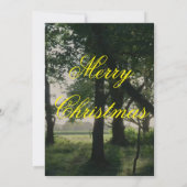 "Merry Christmas Card & Happy New Year Greetings" Bedankkaart (Achterkant)