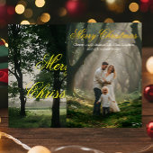 "Merry Christmas Card & Happy New Year Greetings" Bedankkaart