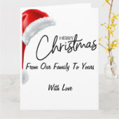 Merry Christmas Card Kaart (Gele Bloem)