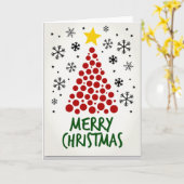 Merry Christmas Card Kaart (Gele Bloem)
