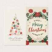 Merry Christmas card Kaart (Buitenkant ongevouwen)