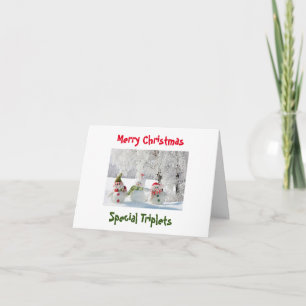 **MERRY CHRISTMAS CARD** KAART VAN TRIPLET