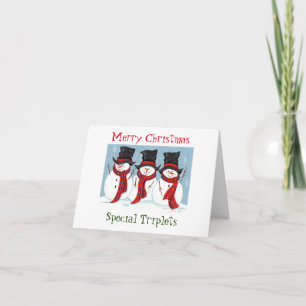 **MERRY CHRISTMAS CARD** KAART VAN TRIPLET