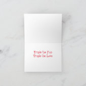 **MERRY CHRISTMAS CARD** KAART VAN TRIPLET (Binnen)