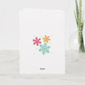 Merry Christmas Cardinal Feestdagen Kaart (Achterkant)