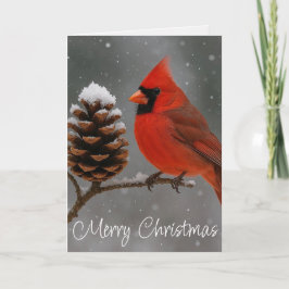 Merry Christmas Cardinal Feestdagen Kaart