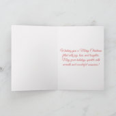 Merry Christmas Cardinal Feestdagen Kaart (Binnen)