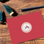 Merry Christmas Cartoon Polar Beer Stickers