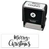 Merry Christmas Casual Handgeschreven Script Zelfinktende Stempel (In situ)