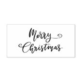 Merry Christmas Casual Handgeschreven Script Zelfinktende Stempel (Design)