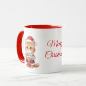Merry Christmas Cat Lover's Mug Mok (Voorkant links)