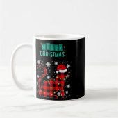 Merry Christmas Cat Plaid Graphic For Cat Lover  Koffiemok (Links)