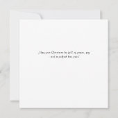 Merry Christmas cat yoga  Feestdagenkaart (Achterkant)