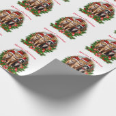 Merry Christmas Cats Cadeaupapier (Hoek)