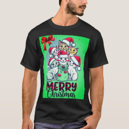 Merry Christmas Cats - Schattige & feestelijk Feli T-shirt