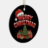 Merry Christmas Ceramic Ornament (Rechts)